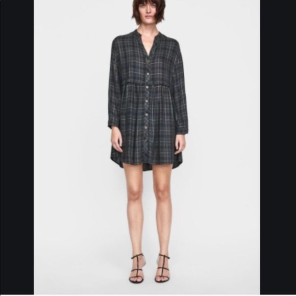 button up tunic dress